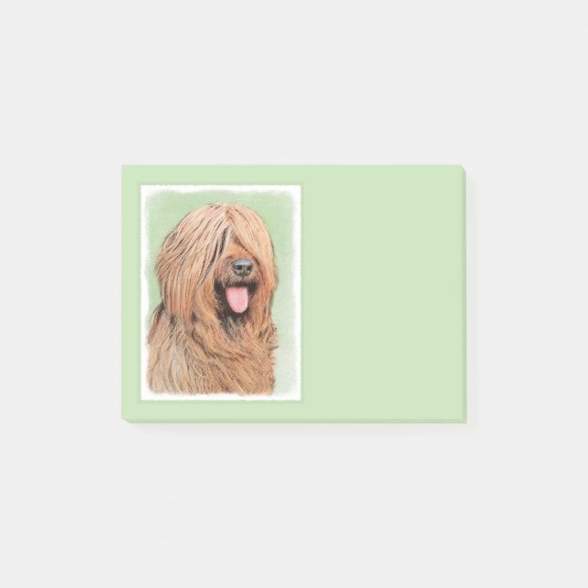 Målning - Cute Original Hund Art Post-it Block (Framsida)