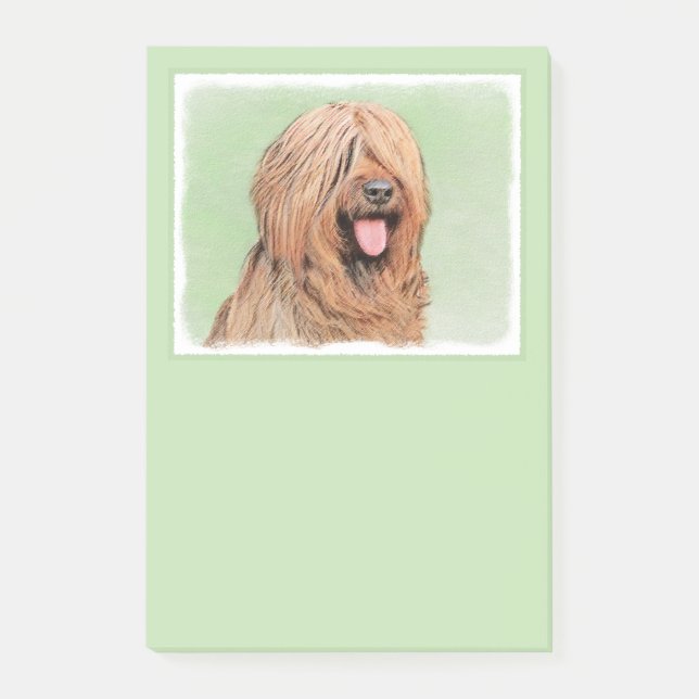 Målning - Cute Original Hund Art Post-it Block (Framsida)