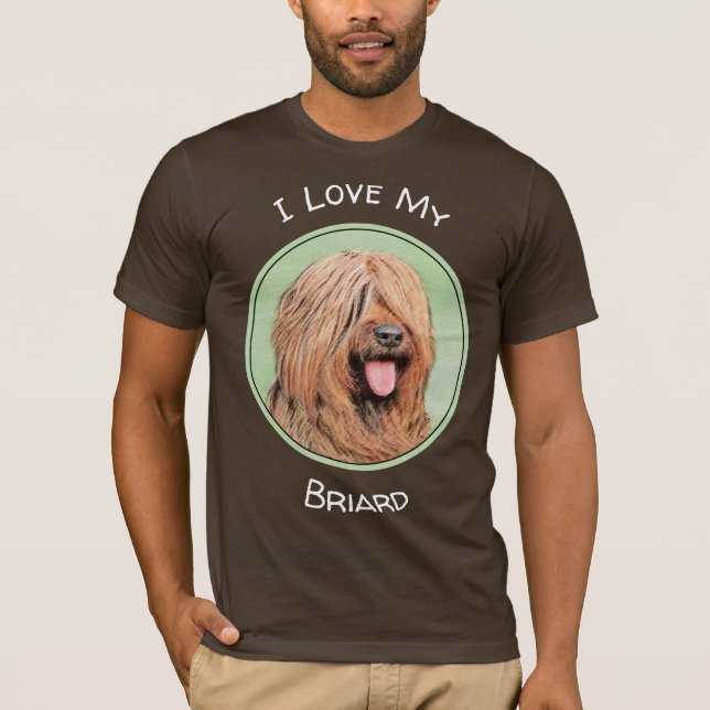 Målning - Cute Original Hund Art T Shirt (Framsida)