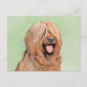 Målning - Cute Original Hund Art Vykort