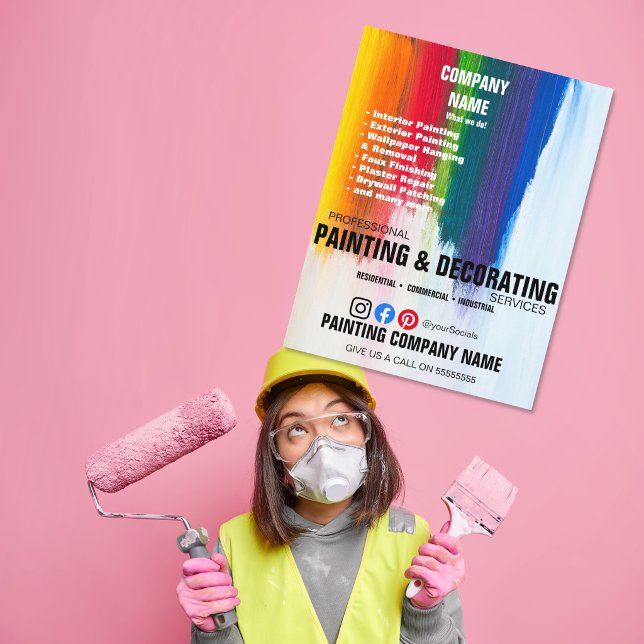 MÅLNING & DEKORATION folder Reklamblad (Skapare uppladdad)