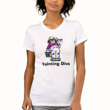 Målning Diva Kvinnors T-shirt