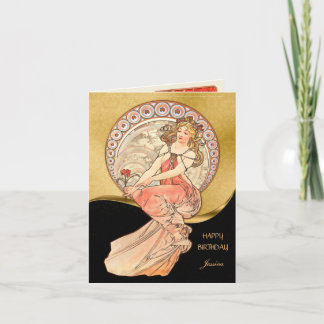 Målning, födelsedag kort