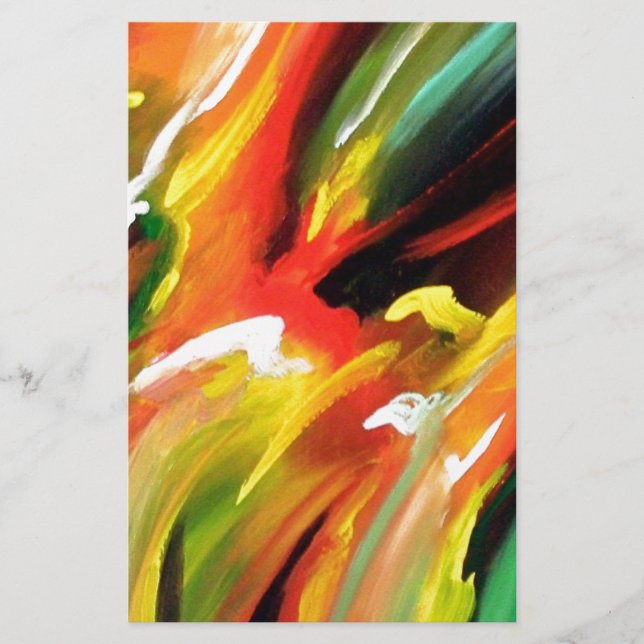 Målning för abstrakt Expressionism Brevpapper (Framsida)