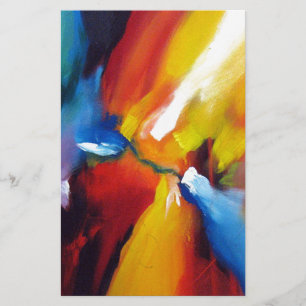 Målning för abstrakt Expressionism Brevpapper