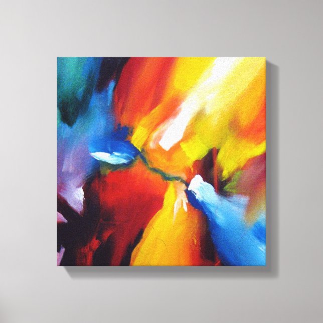 Målning för abstrakt Expressionism Canvastryck (Framsida)
