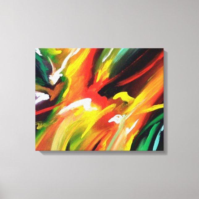 Målning för abstrakt Expressionism Canvastryck (Framsida)