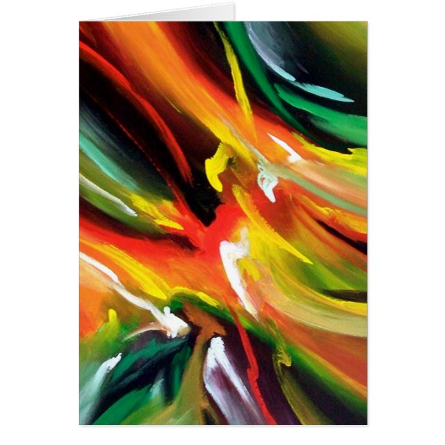 Målning för abstrakt Expressionism Hälsningskort (Framsidan)