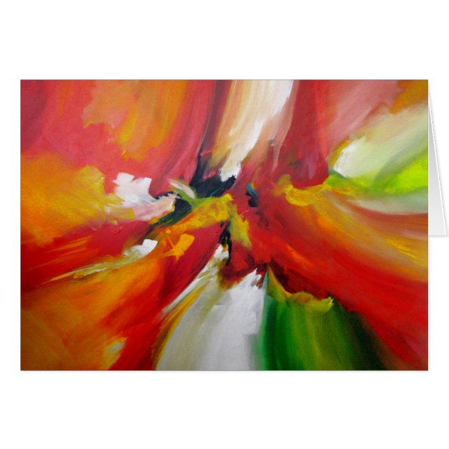 Målning för abstrakt Expressionism Hälsningskort (Framsidan Horizontal)