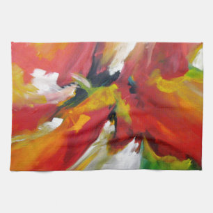 Målning för abstrakt Expressionism Kökshandduk