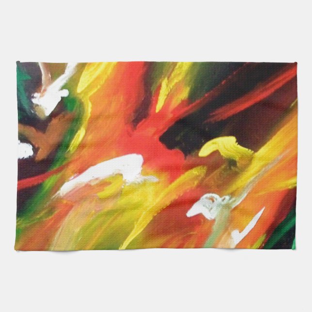 Målning för abstrakt Expressionism Kökshandduk (Horisontell)