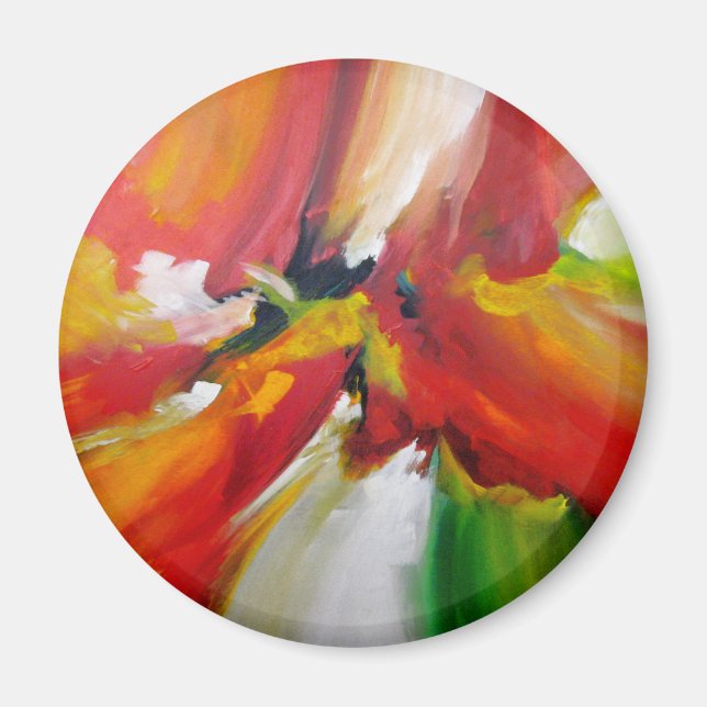 Målning för abstrakt Expressionism Magnet (Framsidan)