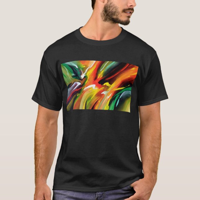 Målning för abstrakt Expressionism Tee Shirt (Framsida)