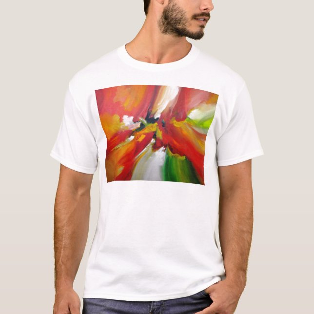 Målning för abstrakt Expressionism Tee Shirt (Framsida)