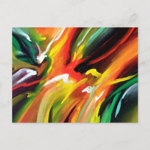 Målning för abstrakt Expressionism Vykort