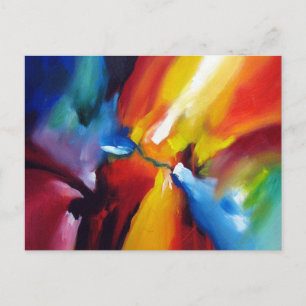Målning för abstrakt Expressionism Vykort