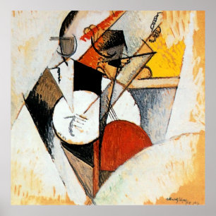 Målning för abstrakt för Albert Gleizes Poster