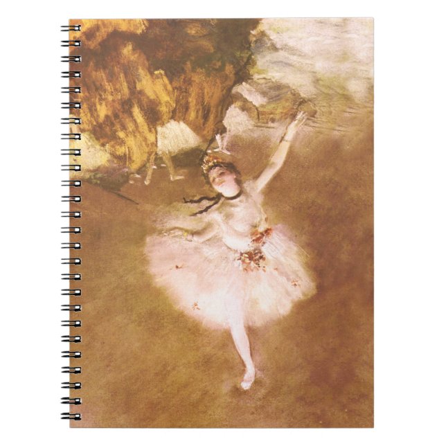 Målning för Ballet Dancer Degas Star Anteckningsbok Med Spiral (Framsidan)