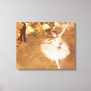 Målning för Ballet Dancer Degas Star Canvastryck