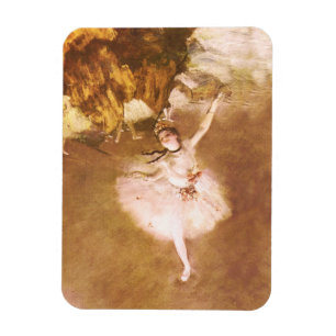 Målning för Ballet Dancer Degas Star Magnet