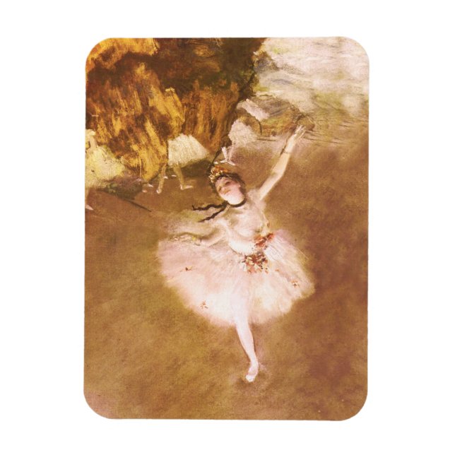 Målning för Ballet Dancer Degas Star Magnet (Vertikal)