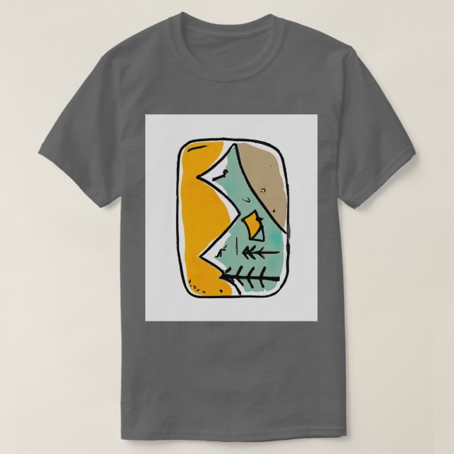 Målning för camping t shirt (Design framsida)