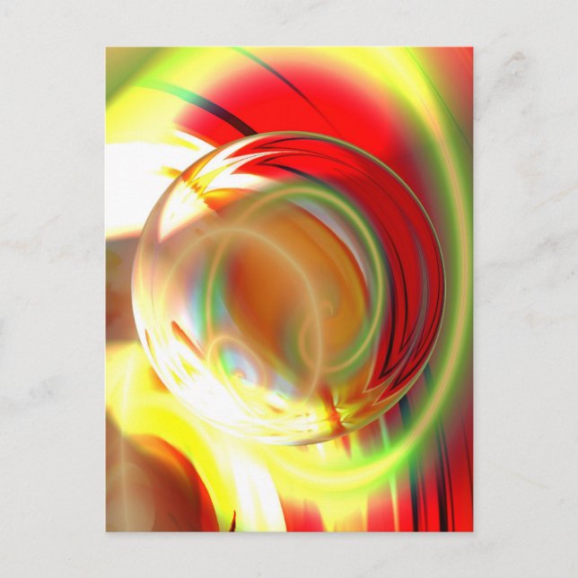 Målning för Dator Digital Abstrakt Vykort (Framsida)