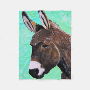 Målning för Donkey Fleecefilt