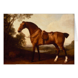 Målning för fjärdjägarevintage av George Stubbs Hälsningskort