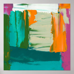 Målning för flerfärgat fritt uttryck poster