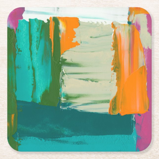 Målning för flerfärgat fritt uttryck underlägg papper kvadrat (Framsidan)