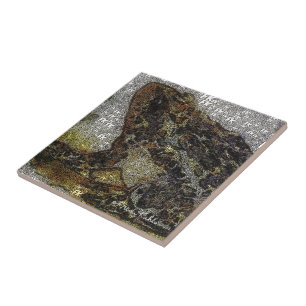 Målning för Frida Kahlo FK-Stil groda Kakelplatta