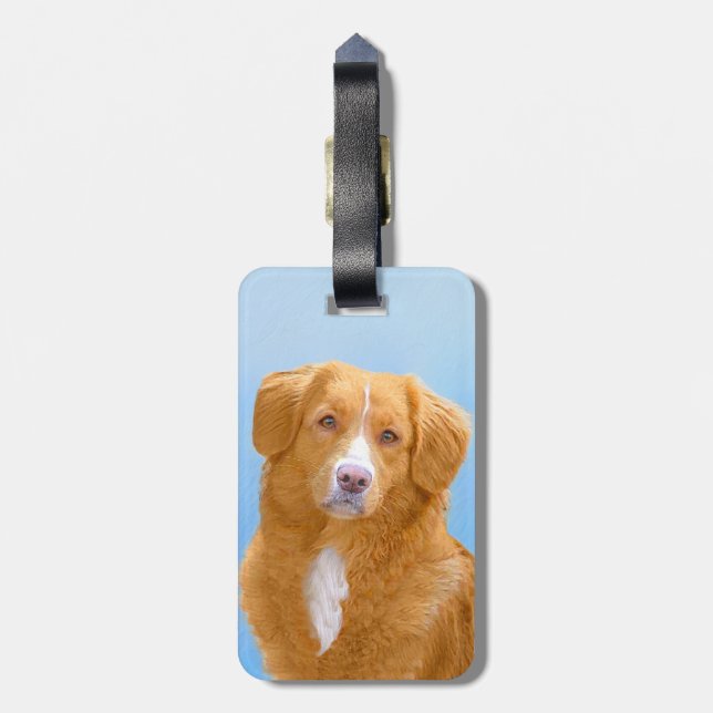 Målning för hund för Retriever för Nova Scotia Bagagebricka (Baksidan Lodrät)