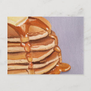 Målning för kärnmjölkpannkakaShortstack frukost Vykort