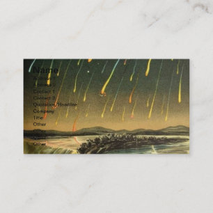 Målning för Leonid Meteorstorm från 1883 Visitkort