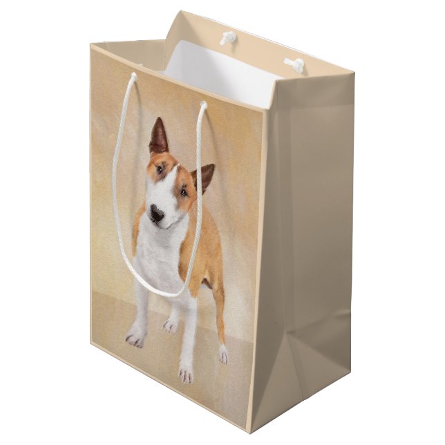 Målning för miniatyr Buller Terrier - Cute Origina (Framsidan Vinklad)
