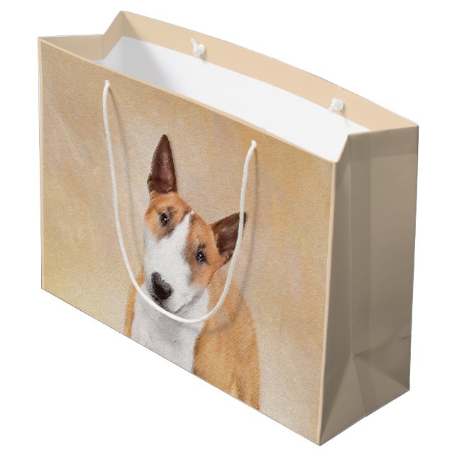 Målning för miniatyr Buller Terrier - Cute Origina (Baksidan Vinklad)