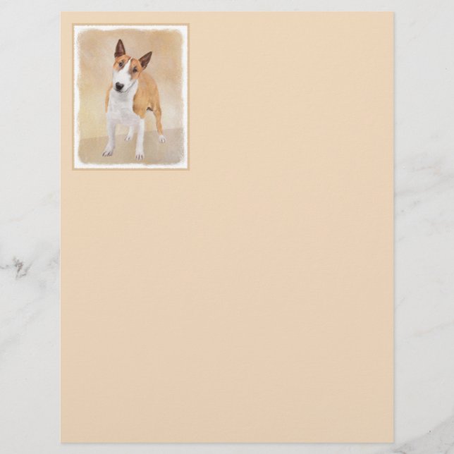 Målning för miniatyr Buller Terrier - Cute Origina (Framsida)