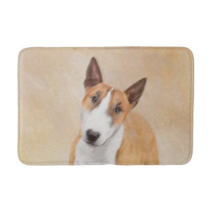 Målning för miniatyr Buller Terrier - Cute Origina Badrumsmatta