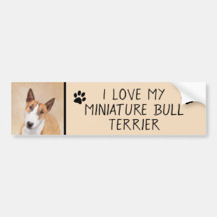Målning för miniatyr Buller Terrier - Cute Origina Bildekal