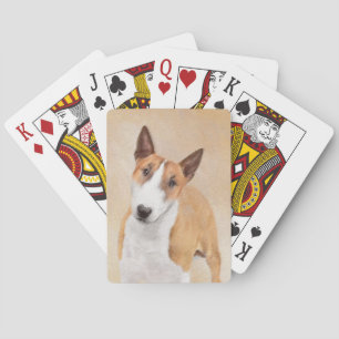 Målning för miniatyr Buller Terrier - Cute Origina Casinokort