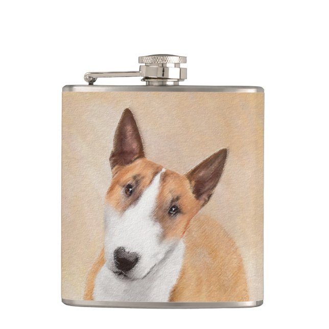 Målning för miniatyr Buller Terrier - Cute Origina Fickplunta (Framsidan)