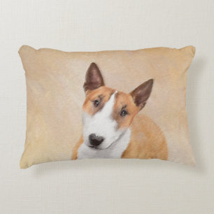 Målning för miniatyr Buller Terrier - Cute Origina Prydnadskudde