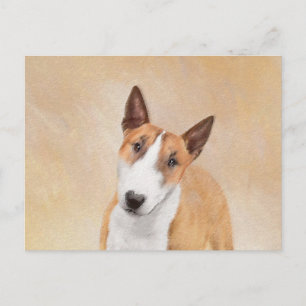 Målning för miniatyr Buller Terrier - Cute Origina Vykort