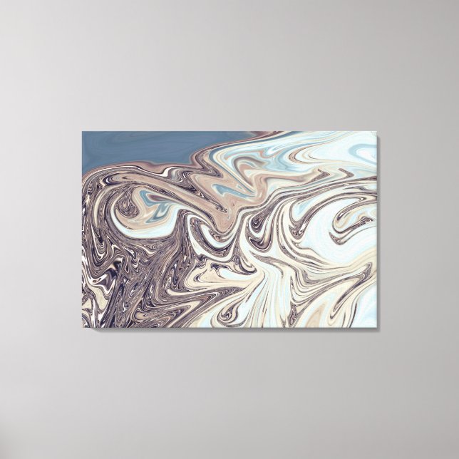 Målning för Ocean Abstrakt | Bästa moderna abstrak Canvastryck (Framsida)