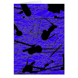 Målning för originalsvartSplatter Hälsningskort
