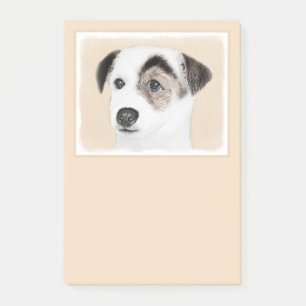 Målning för ParsonjackRussell Terrier - hundkons Post-it Block