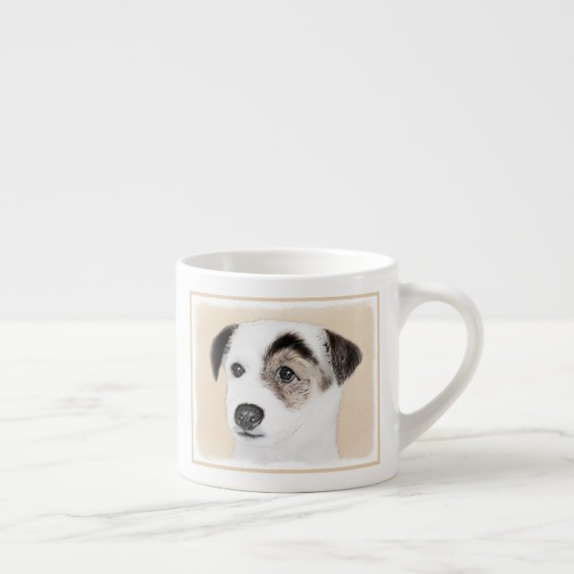 Målning för ParsonjackRussell Terrier - hundkonst Espressomugg (Höger)
