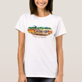Målning för Quail Family Southwest Baby Bird Deser T Shirt