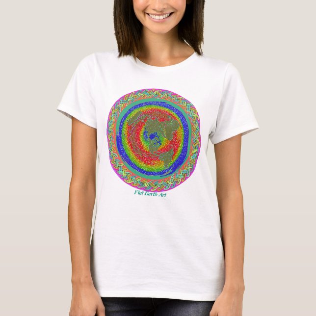 Målning för Scripture för lägenhetjordbibel Tee Shirt (Framsida)